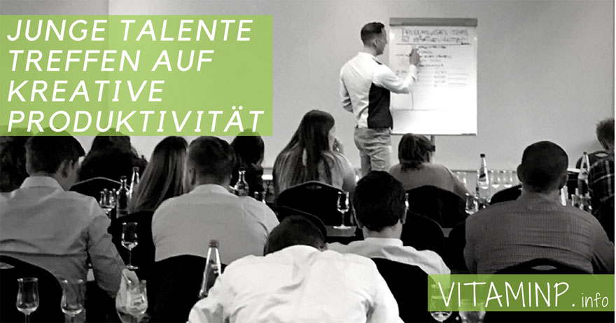 Junge Talente treffen auf kreative Produktivität Titel VITAMINP.info