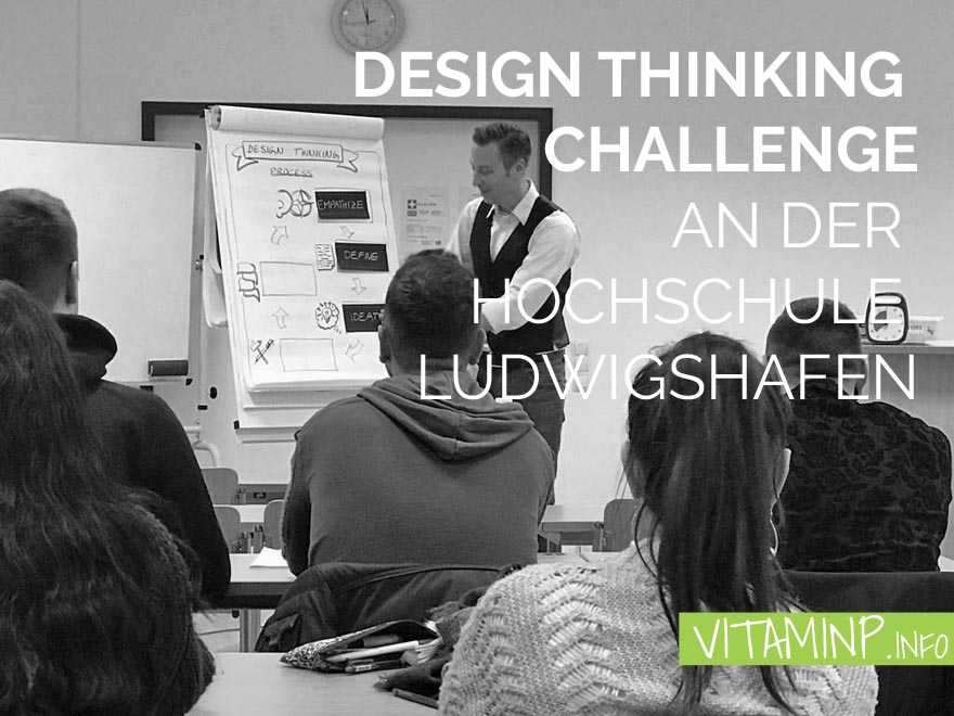 Design Thinking Challenge Titel Sketchnote VITAMINP.info