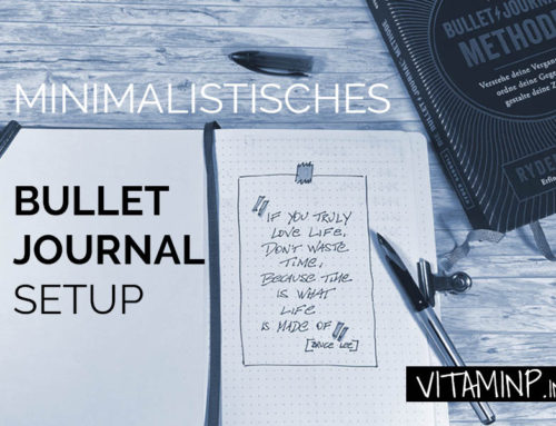 Minimalistisches Bullet Journal Setup